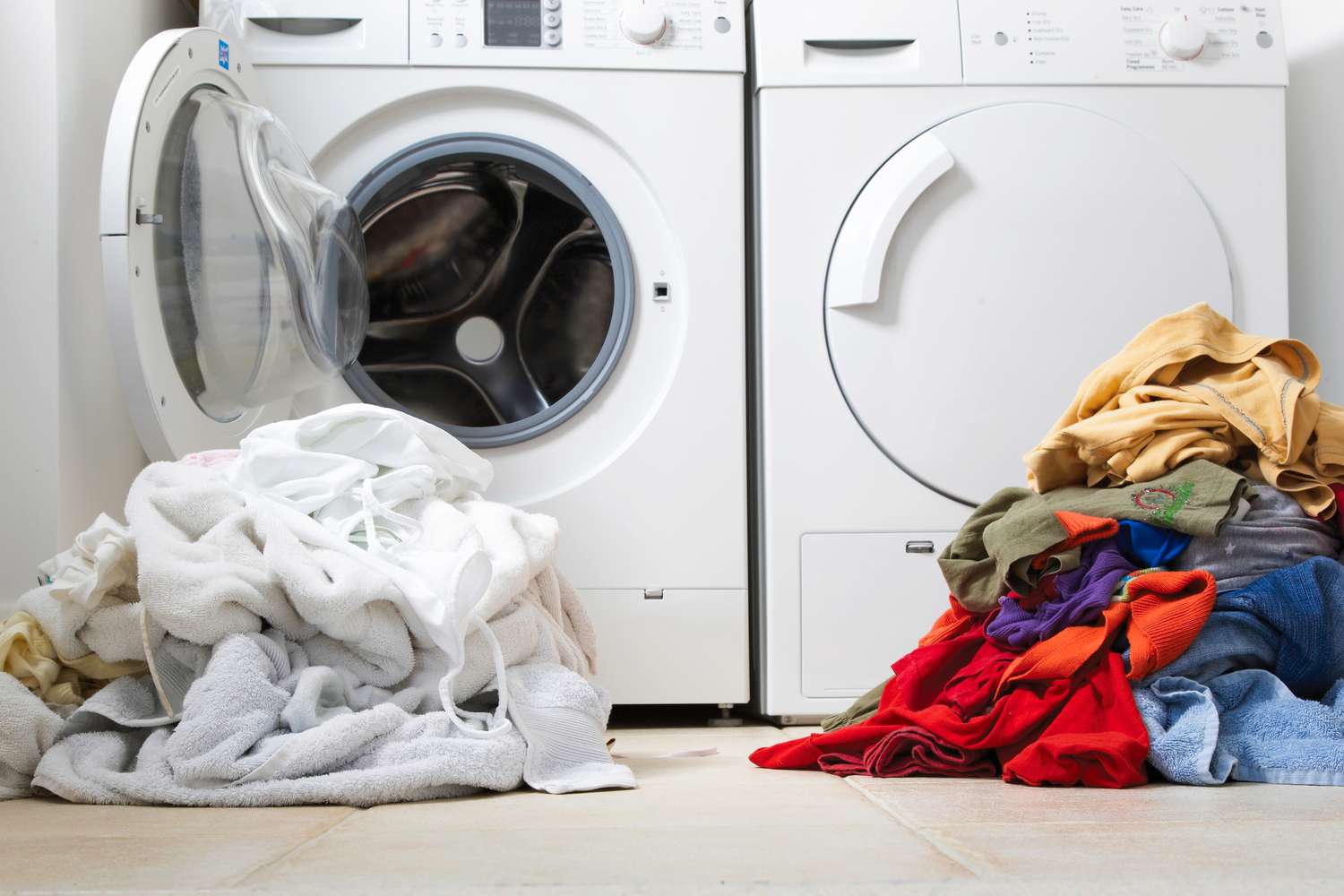 Pressed shirts carefully arranged at Green Touch Dry Cleaning